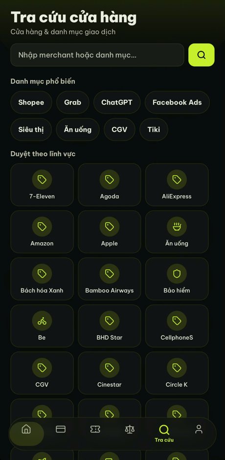 Tra cứu cửa hàng